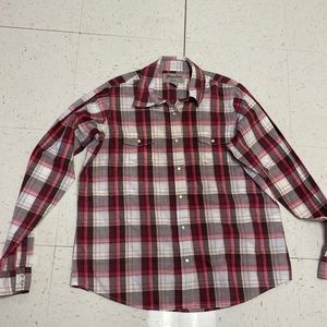 wrangler Vintage  pink pearl snap button down